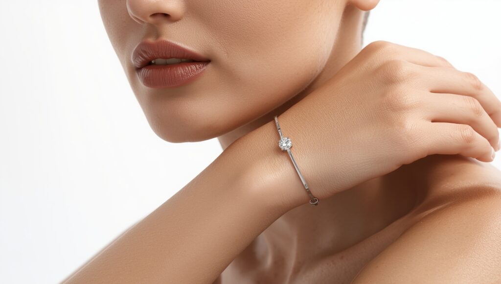Diamond White Gold Bracelet