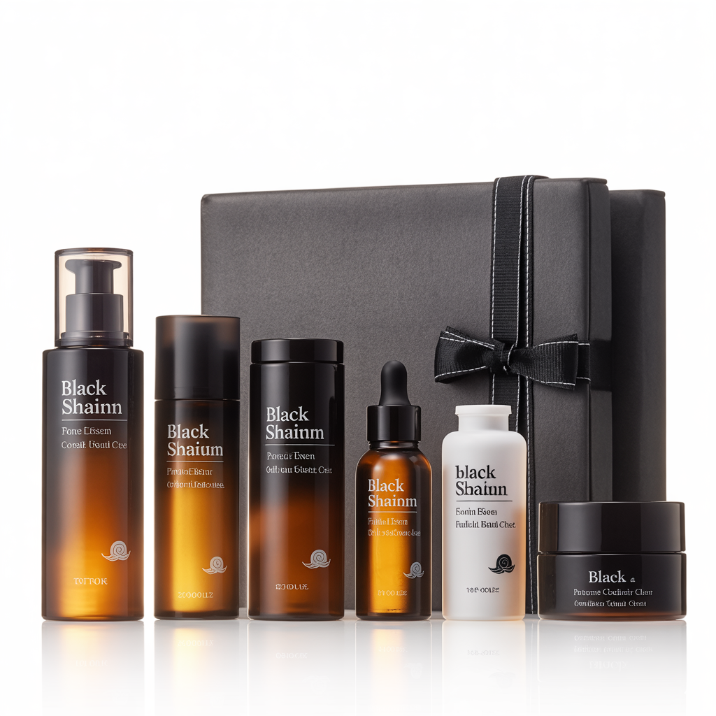 ideogram v3.0 black snail 6 piece complete set premium korean skincare collection with toner 2